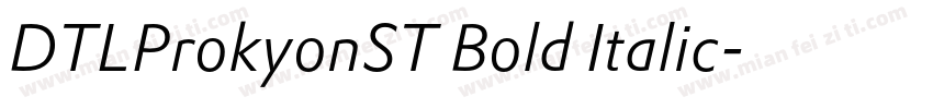 DTLProkyonST Bold Italic字体转换